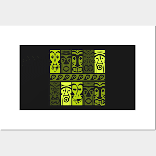 Keen Green Tikis! Posters and Art